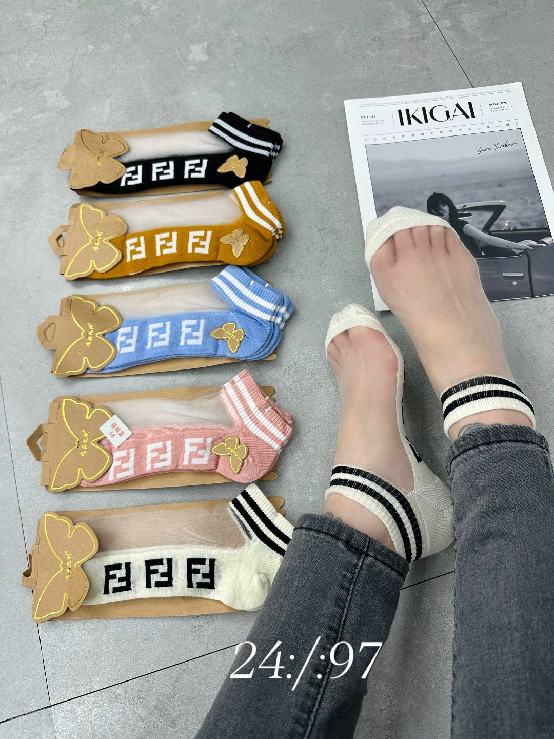 носки женские 10 пар,носки женские,носки fendi,брендовые носки,модные носки