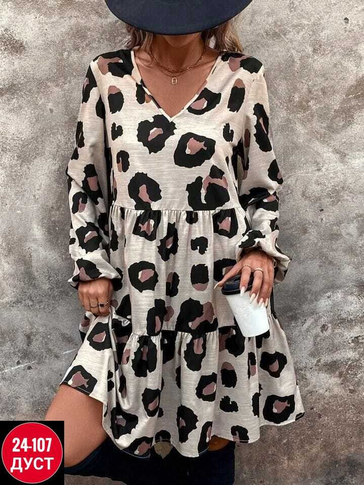платье с леопардовым принтом,шифоновое леопардовое платье,платье стильное,платье женской,платье женское леопардовое
