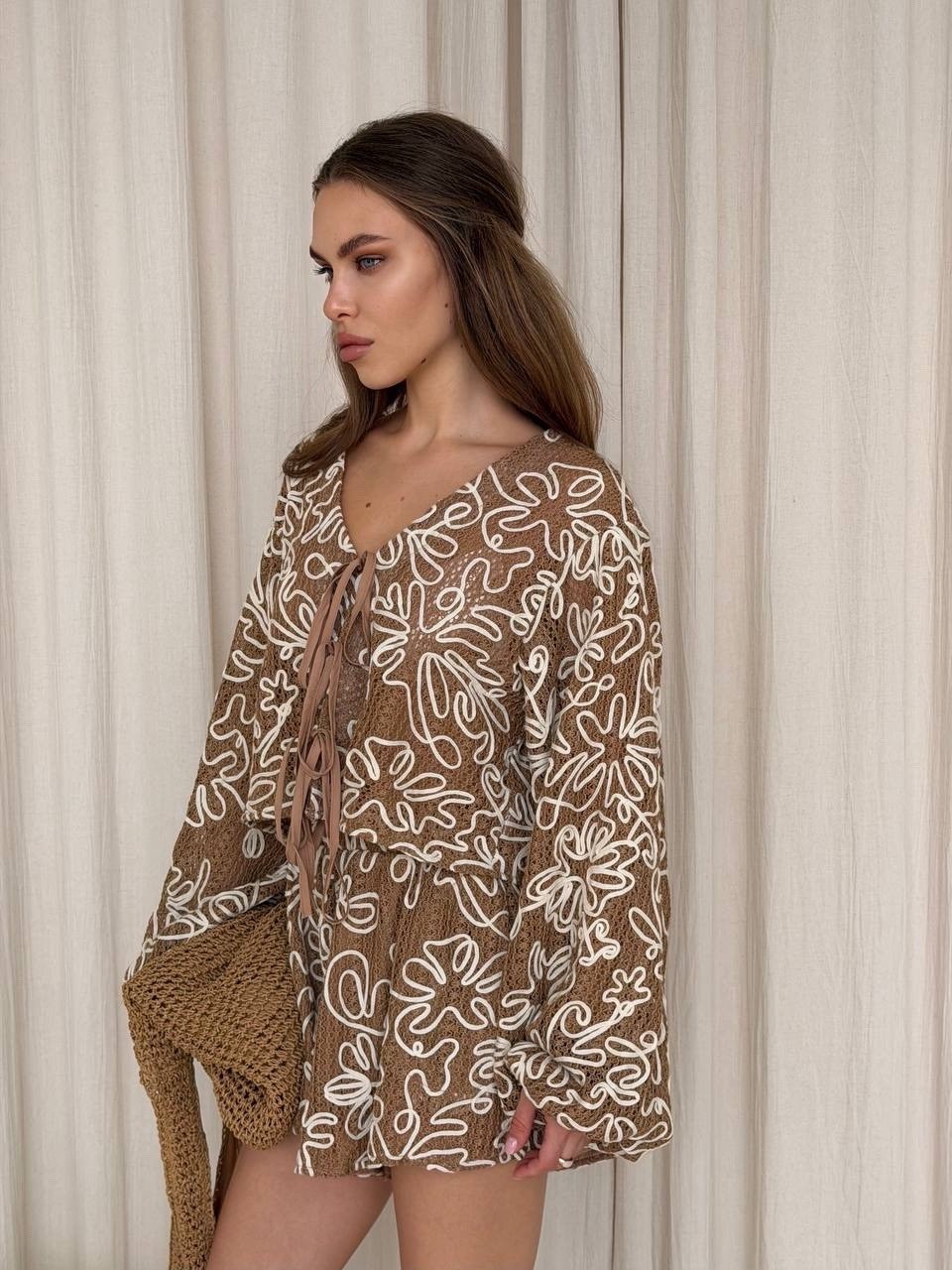 модные наряды,летний костюм с шортами,пижама женская с шортам,комбинезон с принтом,пижама женская