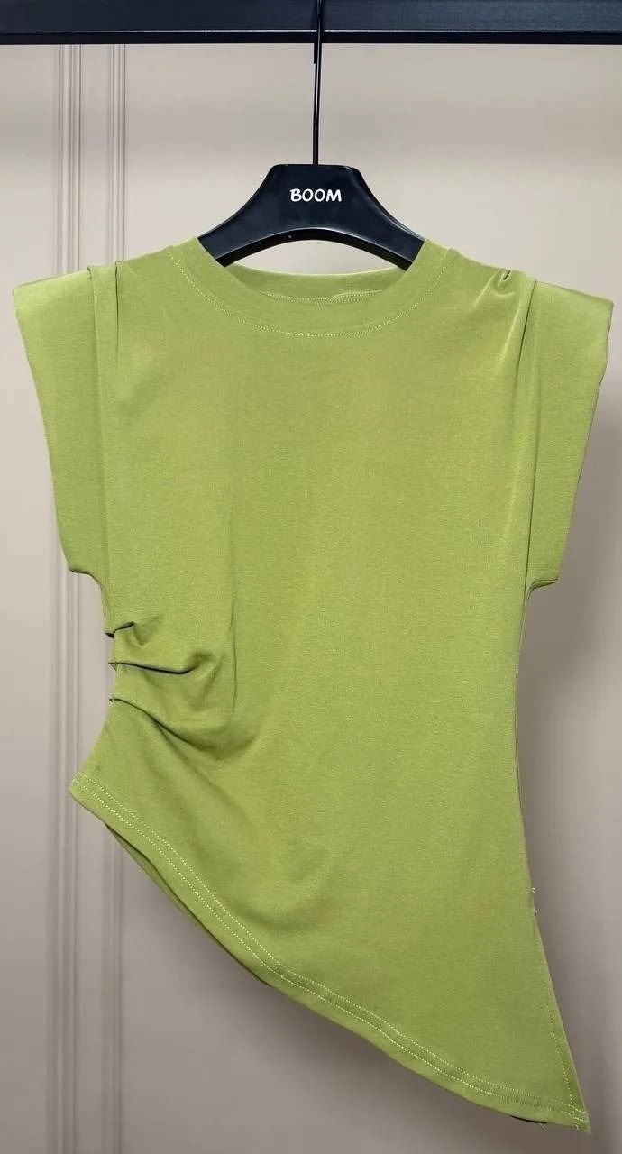 женская асимметричная футболка,футболки женская,женская майка,,футболки модные