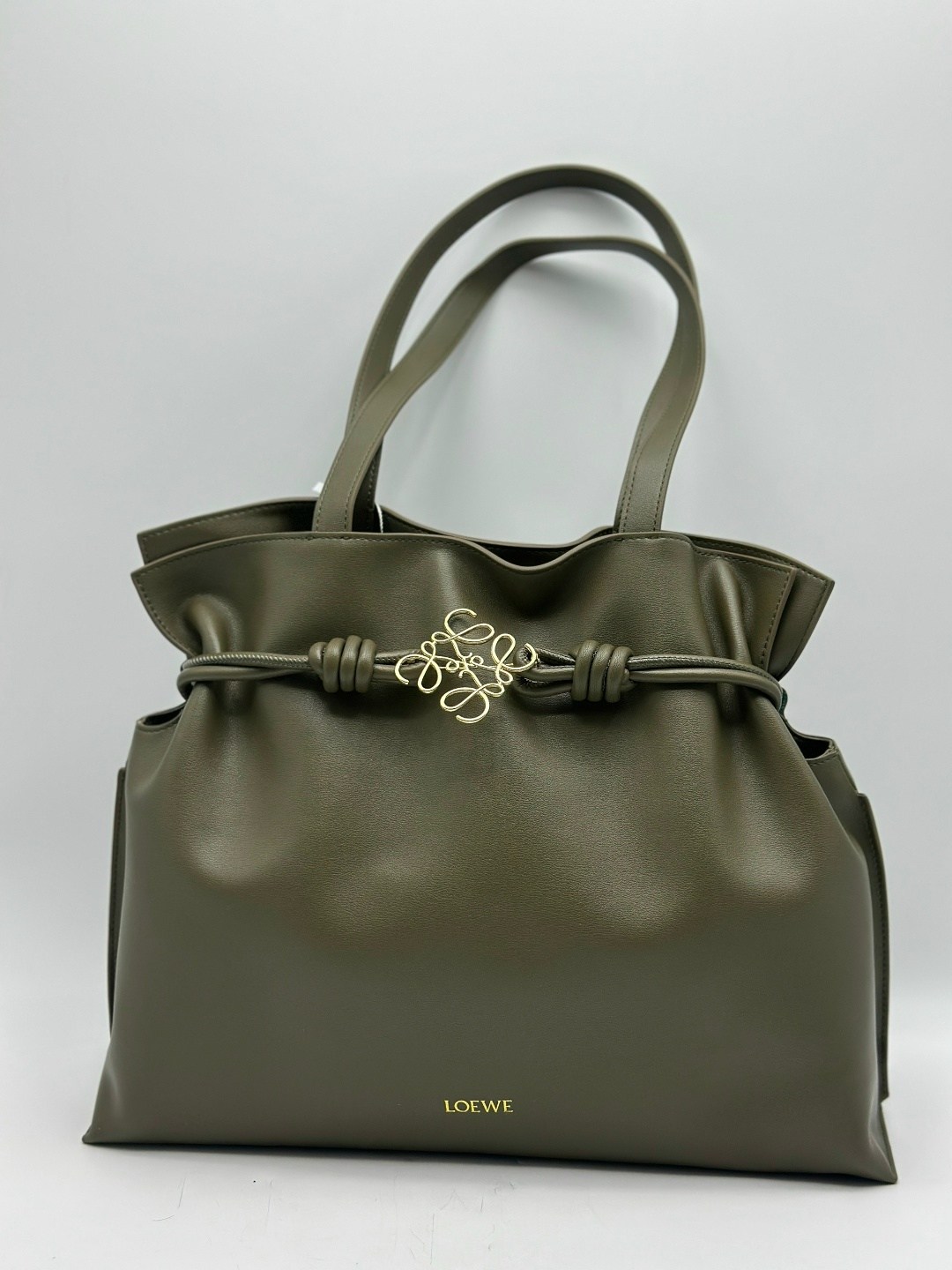 сумка,сумка loewe,женская сумка,модная женская сумка,сумка loewe flamenco clutch bag rosemary, зеленый