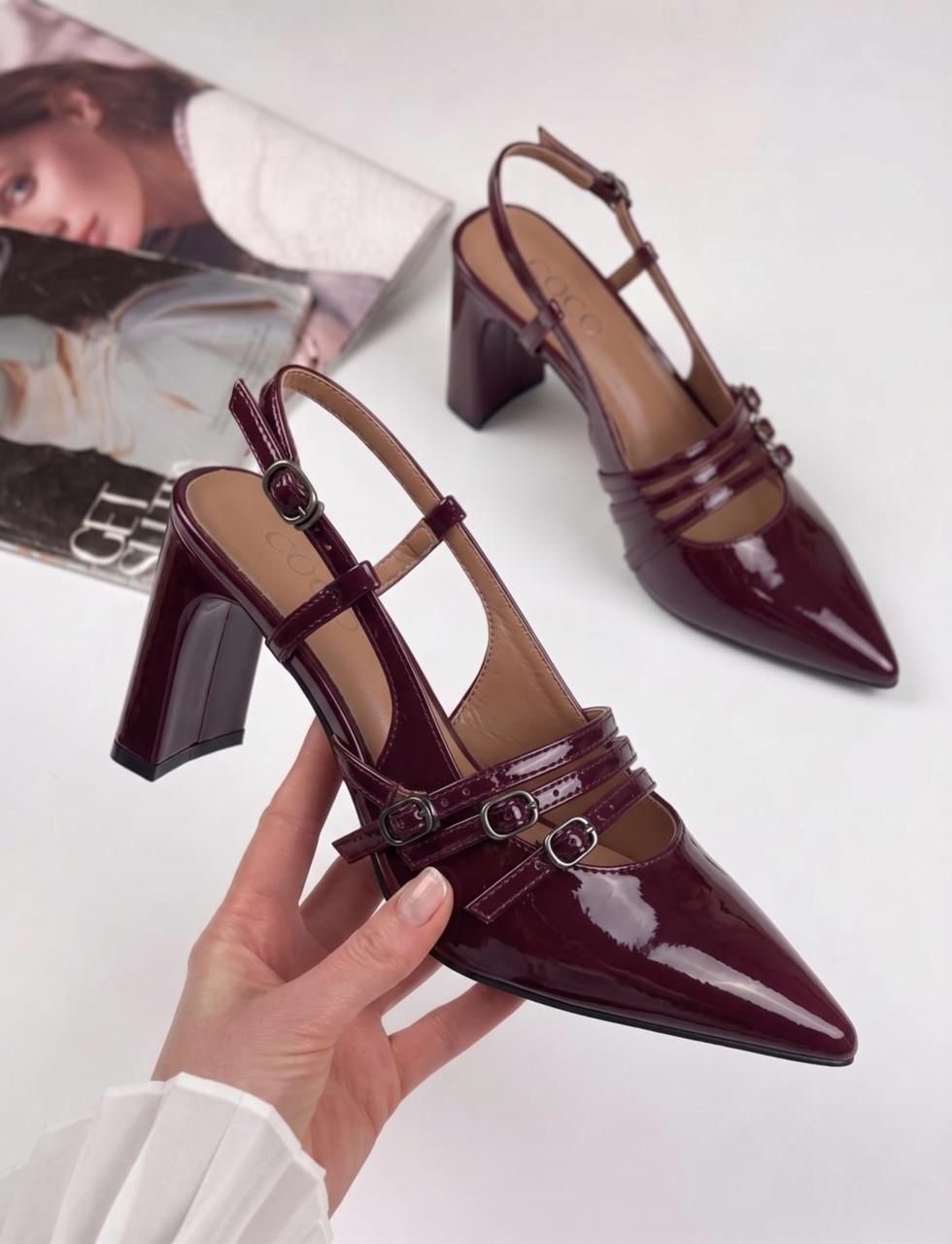 женские бордовые туфли на шпильке из лакированной кожи,бордовые туфли,босоножки женские,женская ,женские туфли лодочки