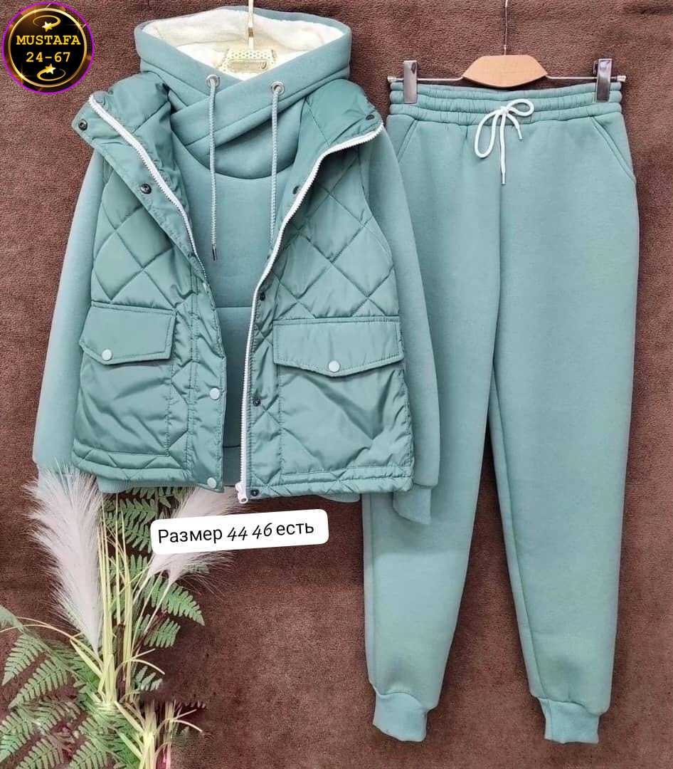 костюм тройка женский,cпортивный костюм женский теплый,костюм женский спортивный тройка с жилетом утепленный,теплый костюм,костюм на флисе