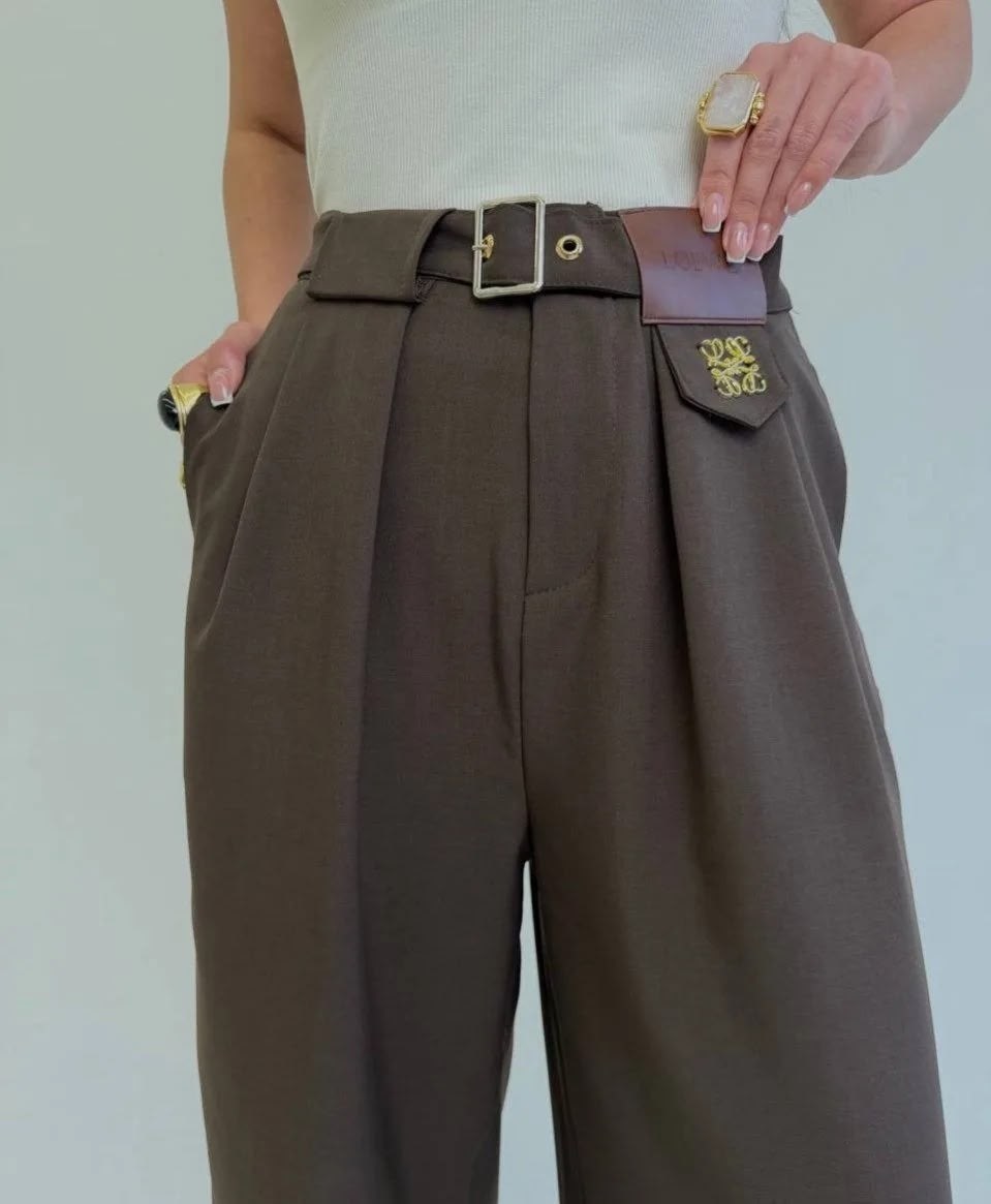 брюки палаццо,брюки палаццо женские,модные брюки,брюки emberens,женские бежевые брюки-палаццо с завышенной талией modal n