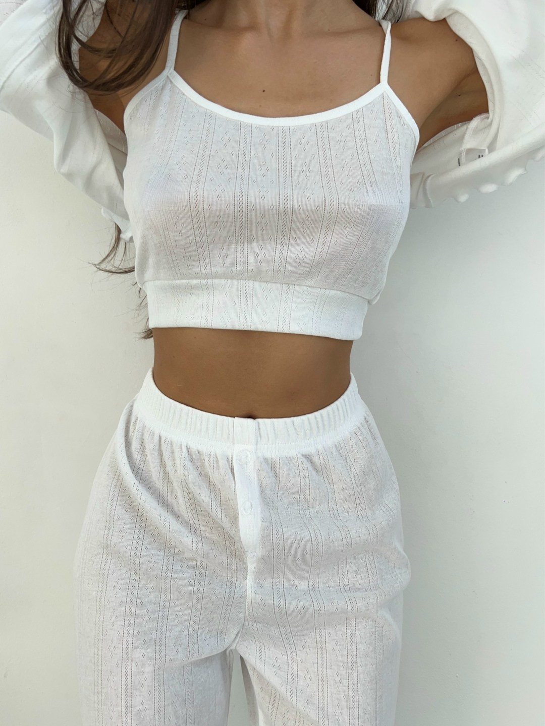 костюм белый,белый женский костюм,женские пижамы,одежда для сна,пижама и халат