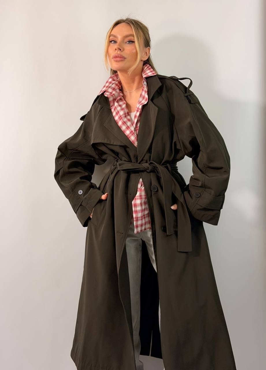 тренч плащ,плащ женский,тренч длинный оверсайз с поясом doctor e,пальто тренч,плащ тренч длинный