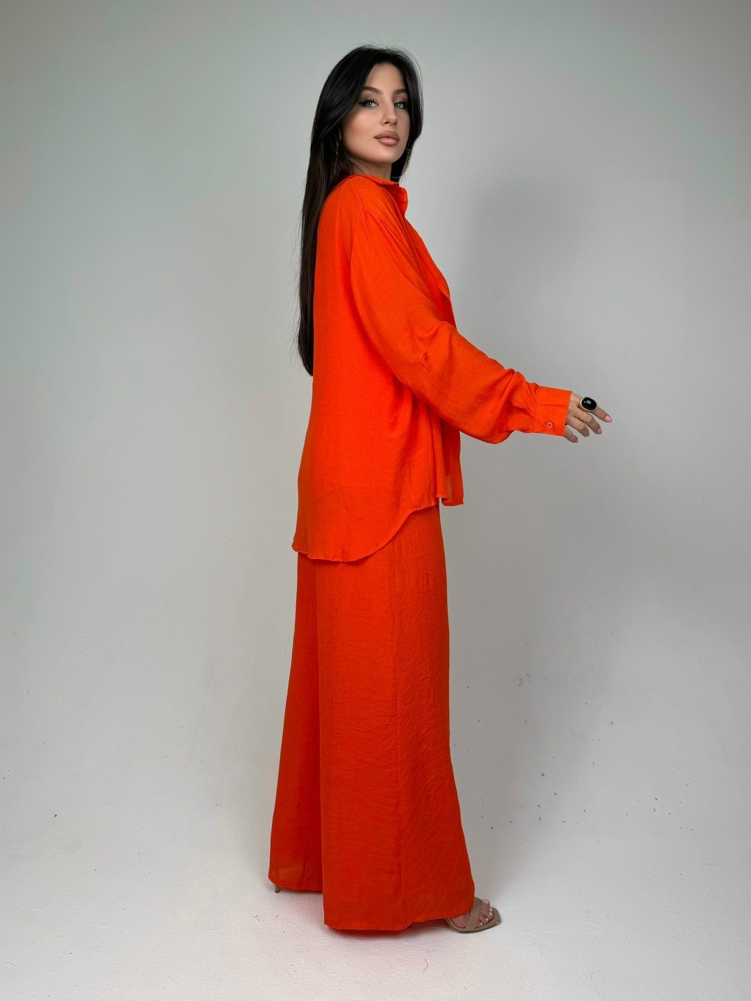 оранжевый костюм женский,оранжевый костюм,женские костюмы,костюм с брюками,оранжевый брючный костюм