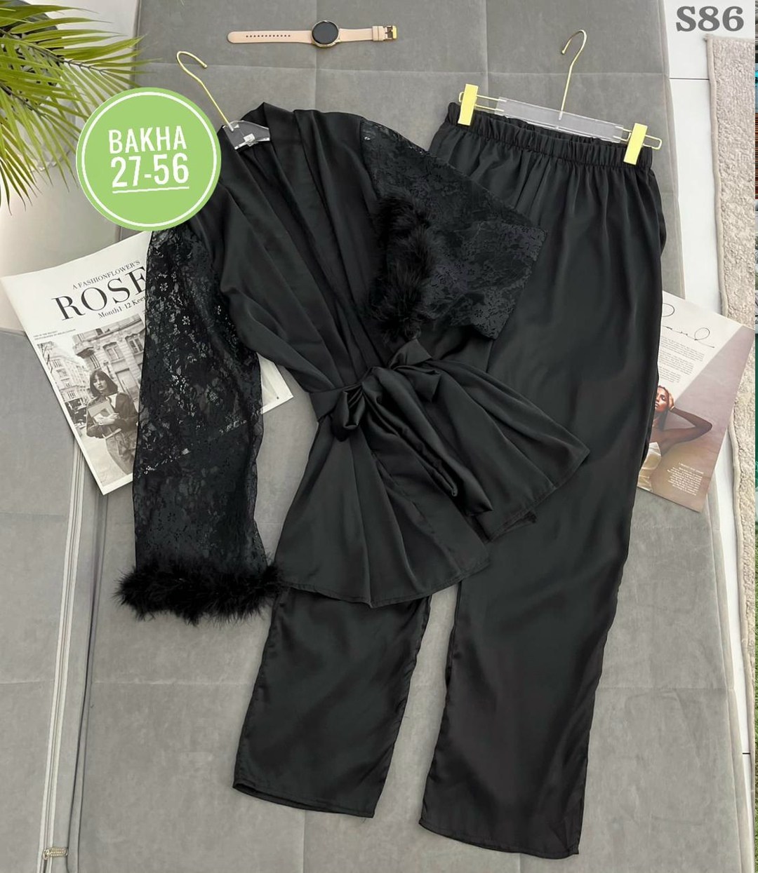 костюм одежда для дома,шелковый халат,пижама шелковая с перьями,женская пижама,женские пижамные комплекты