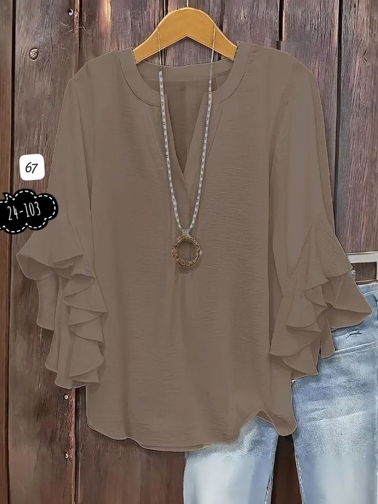 блузка с оборками,элегантная блузка,женская блузка,шифоновая блузка,блузка с рукавами