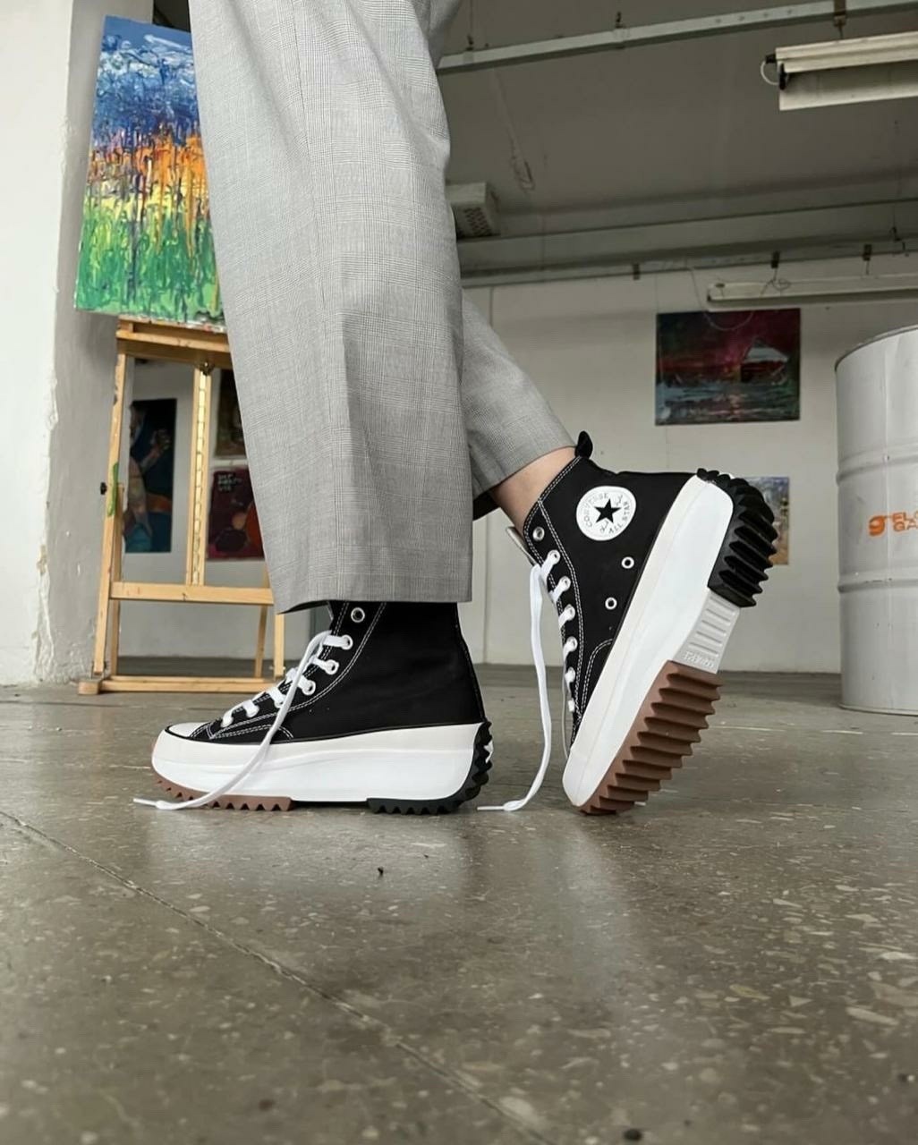 кроссовки converse run star hike,конверсы run star hike high top,высокие кеды на платформе converse,женские кеды converse run star hike,кеды converse run star hike