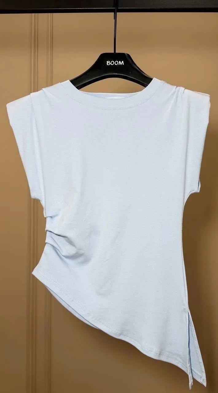 женская асимметричная футболка,футболки женская,женская майка,,футболки модные