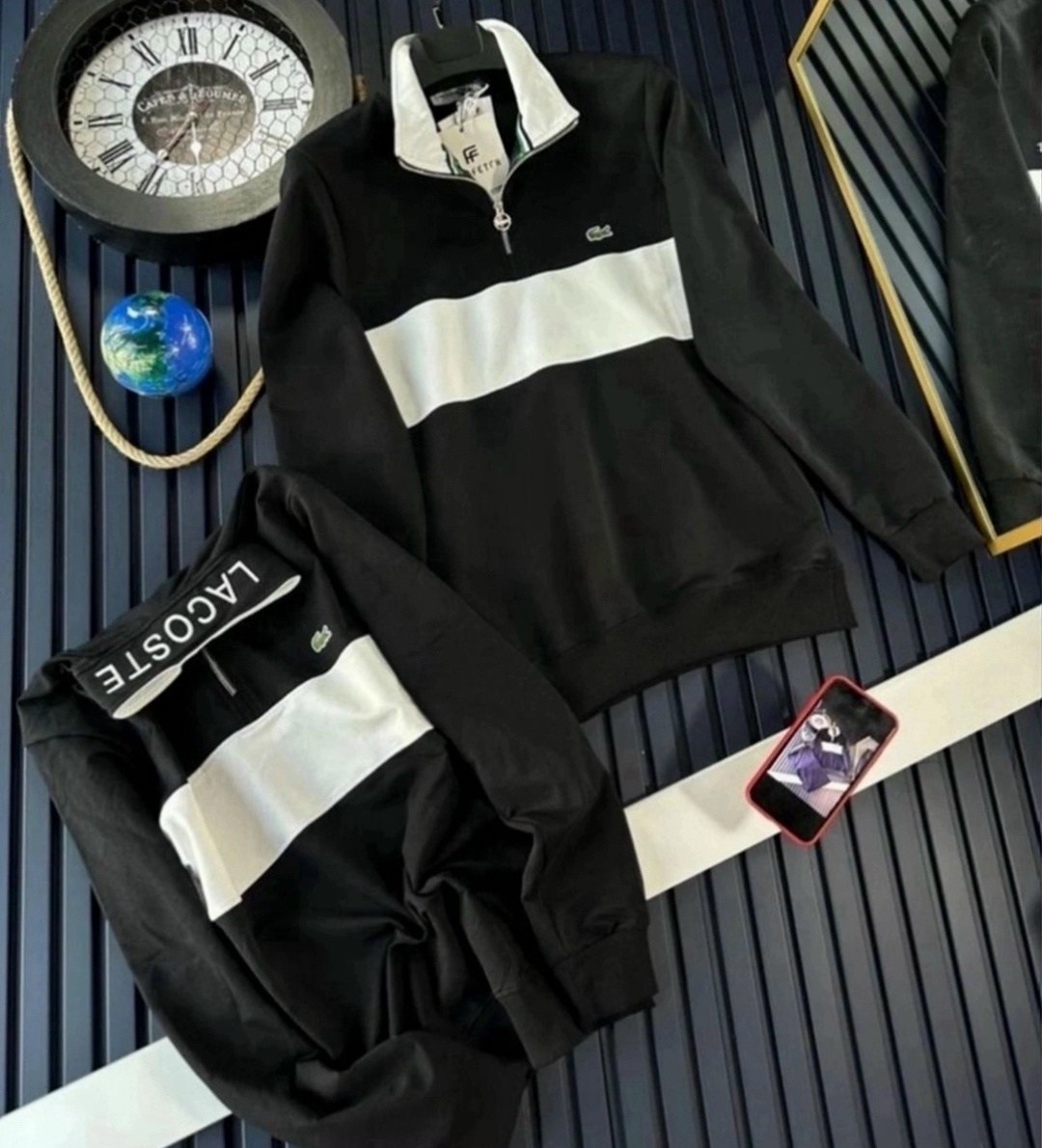 мужские свитшоты,мужская кофта,стильный свитшот,lacoste essentials 1 4 zip sweatshirt in black,свитшот lacoste