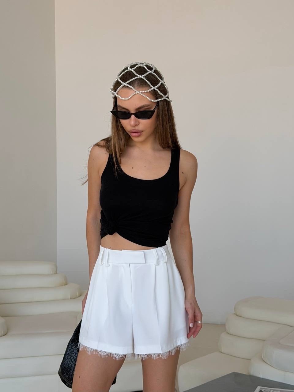 белые шорты,женские шорты,юбка,шорты юбка,хлопковые шорты