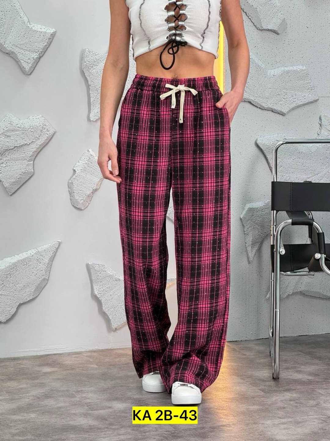 клетчатые штаны женские широкие,штаны в клетку,брюки клетка женские,брюки в клетку,клетчатые брюки