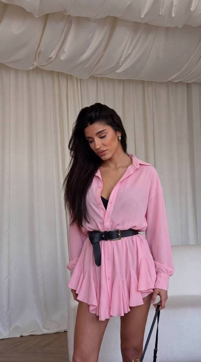 костюм летний юбка и блузка с воланами муслиновая herstyle 326251308,модная блузка,повседневный костюм,