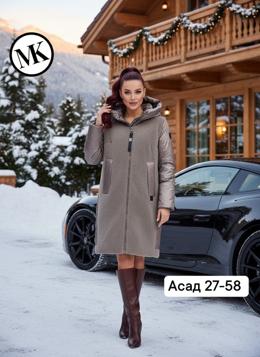 пальто зимняя,пальто демисезонная,комбинированное пальто,стильное пальто,пальто женские