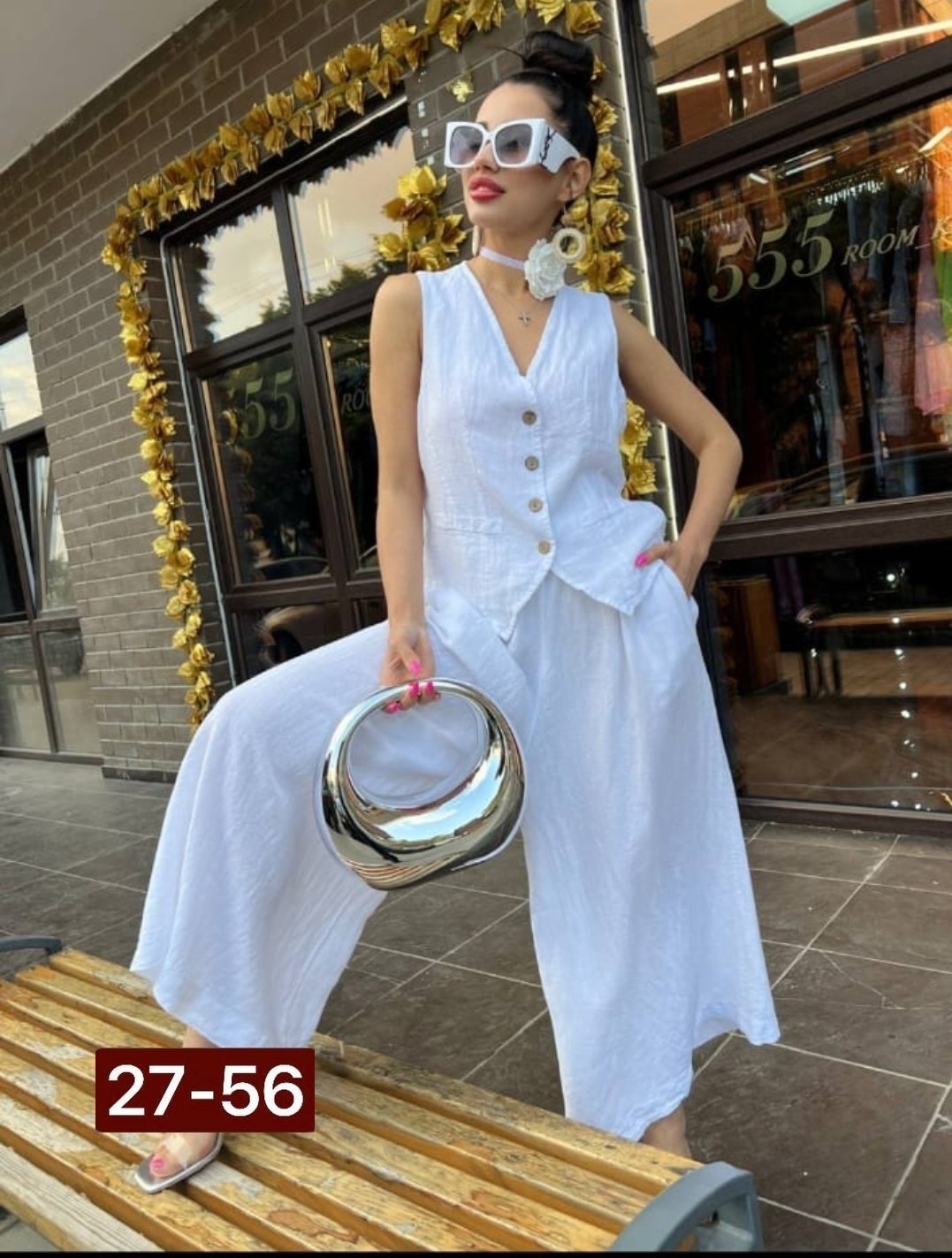 джинсовый костюм брючный палаццо с жилетом vera nova,женский брючный костюм,брючный костюм женский с жилетом,джинсовый брючный костюм,джинсовый костюм брючный палаццо с жилетом vera nova 327890108