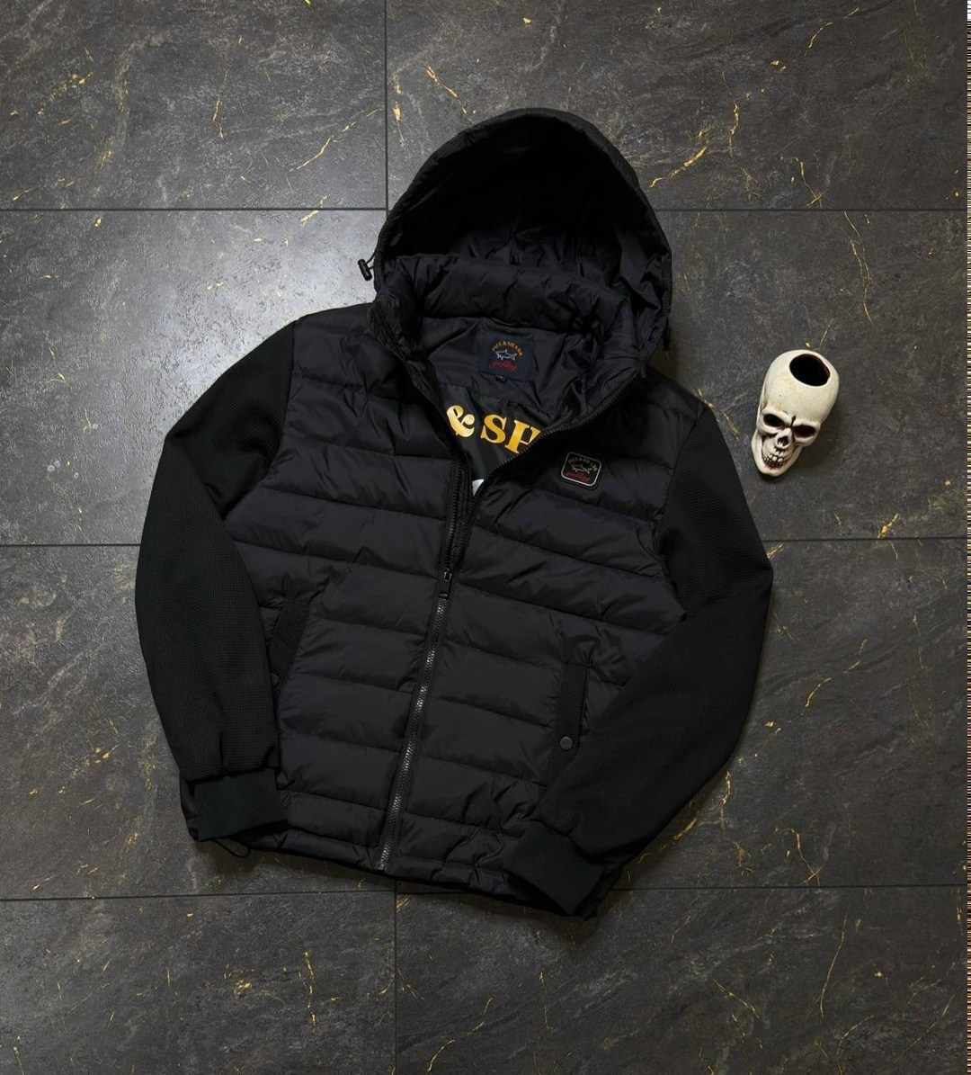 пауль шарк куртка с вязаными рукавами,куртка paul shark мужская,куртка пауль шарк теплая короткая с капюшоном paul&shark,куртка демисезонная,куртка