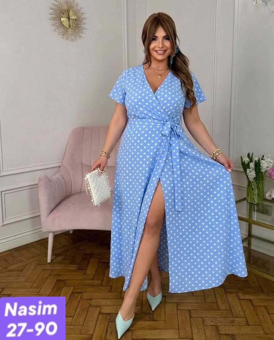 платье больших размеров,платье женской,платье,платье большие размеры,платье в горошек для полных