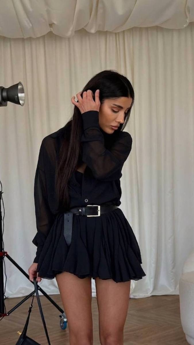 костюм летний юбка и блузка с воланами муслиновая herstyle 326251308,модная блузка,повседневный костюм,