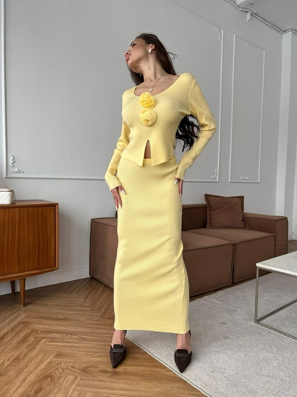 костюм из трикотажа,костюм с топом,женские костюмы,костюм юбка