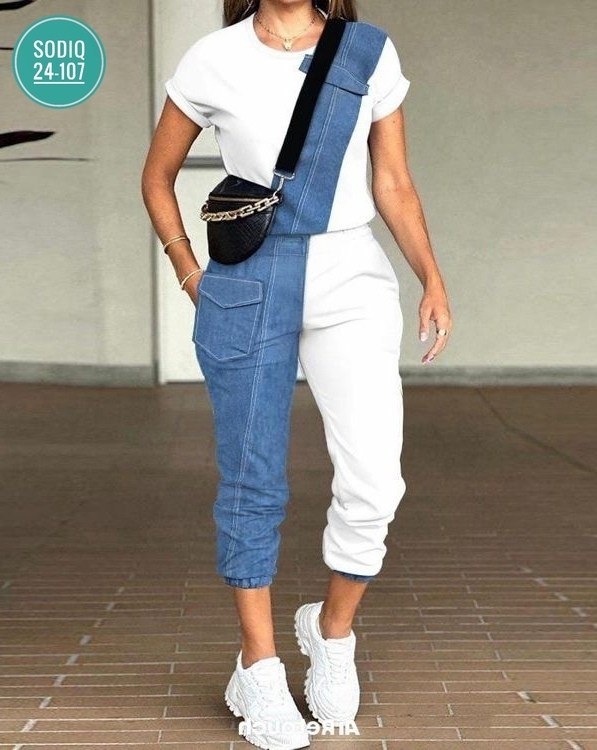 женский джинсовый комбинезон,джинсовые комбинезоны,женский джинсовый костюм,женские комбинезоны,женский спортивный костюм из двух предметов