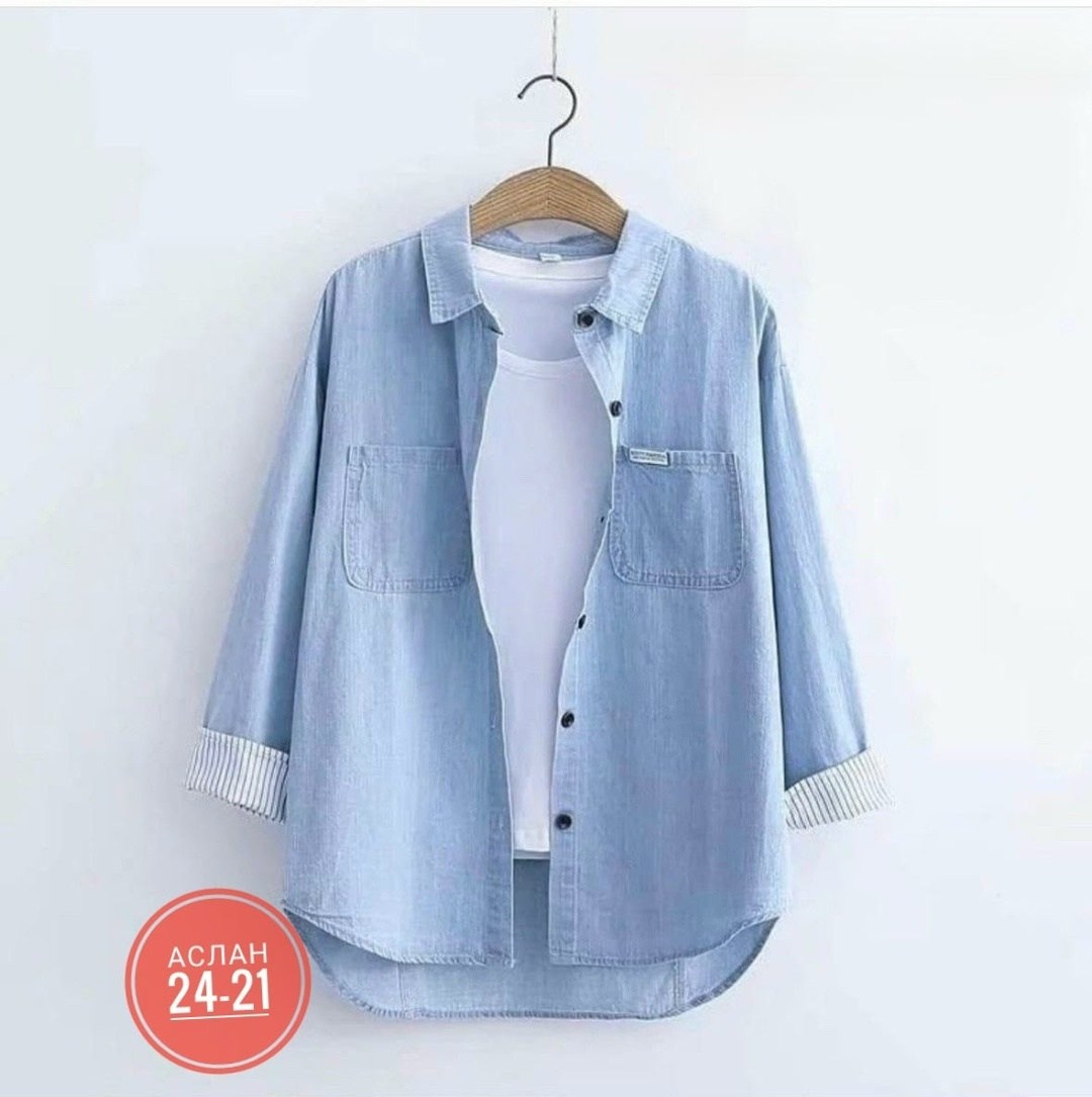 рубашка женская джинсовая,джинсовая рубашка женская 2026,женская джинсовая рубашка с длинным рукавом,рубашка с длинным рукавом джинсовая,рубашка повседневная джинсовая