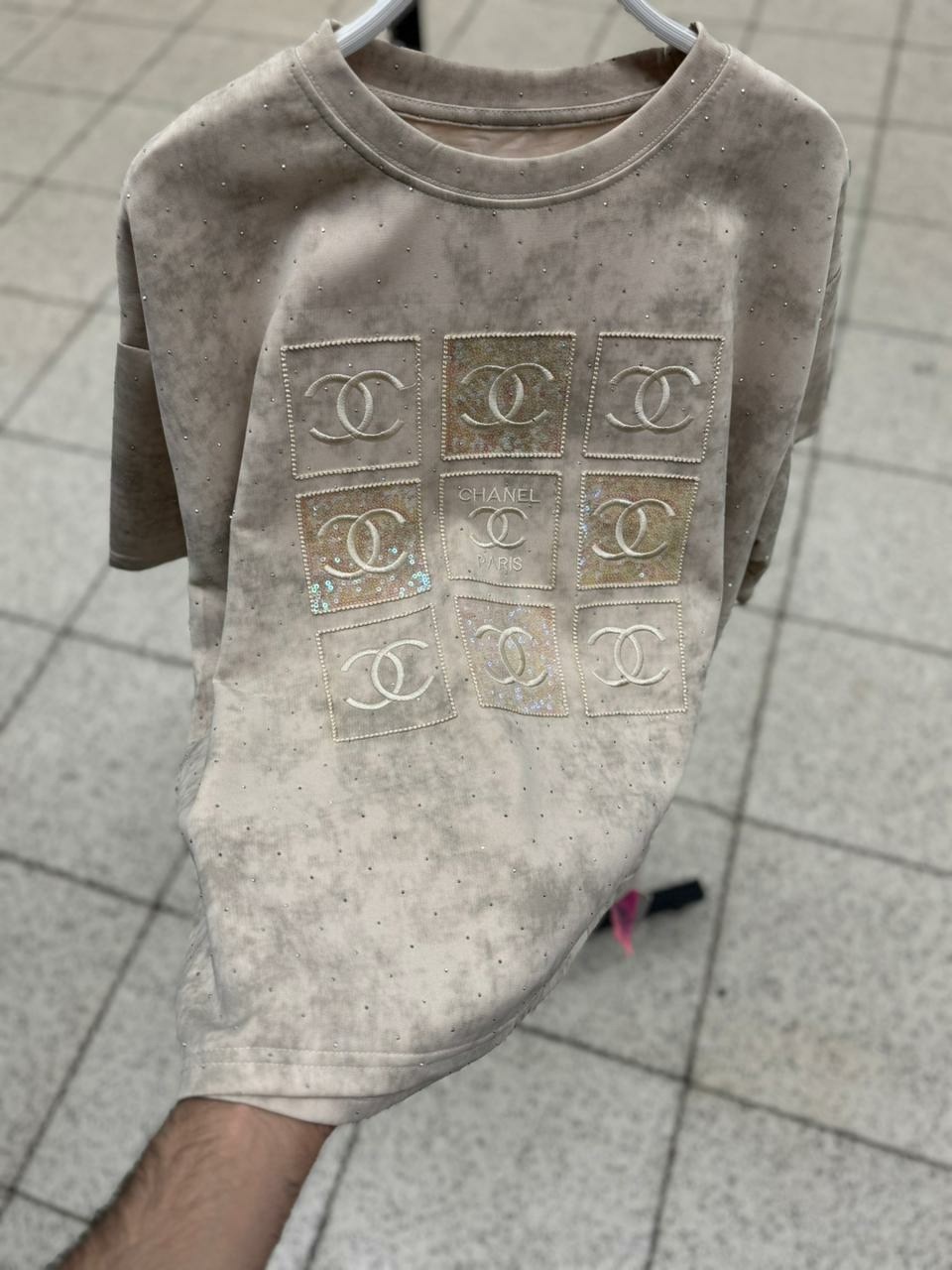 женская футболка,футболка chanel,футболки дизайн,футболка с вышивкой,футболка