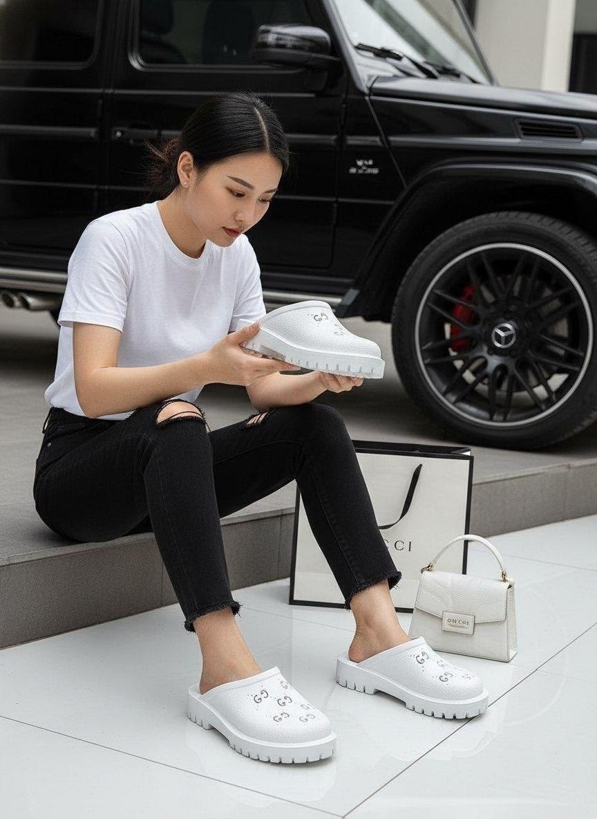 ,сабо гуччи,модные кроксы,шлепанцы женские,crocs gucci