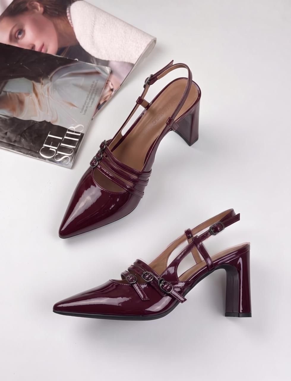 женские бордовые туфли на шпильке из лакированной кожи,бордовые туфли,босоножки женские,женская ,женские туфли лодочки