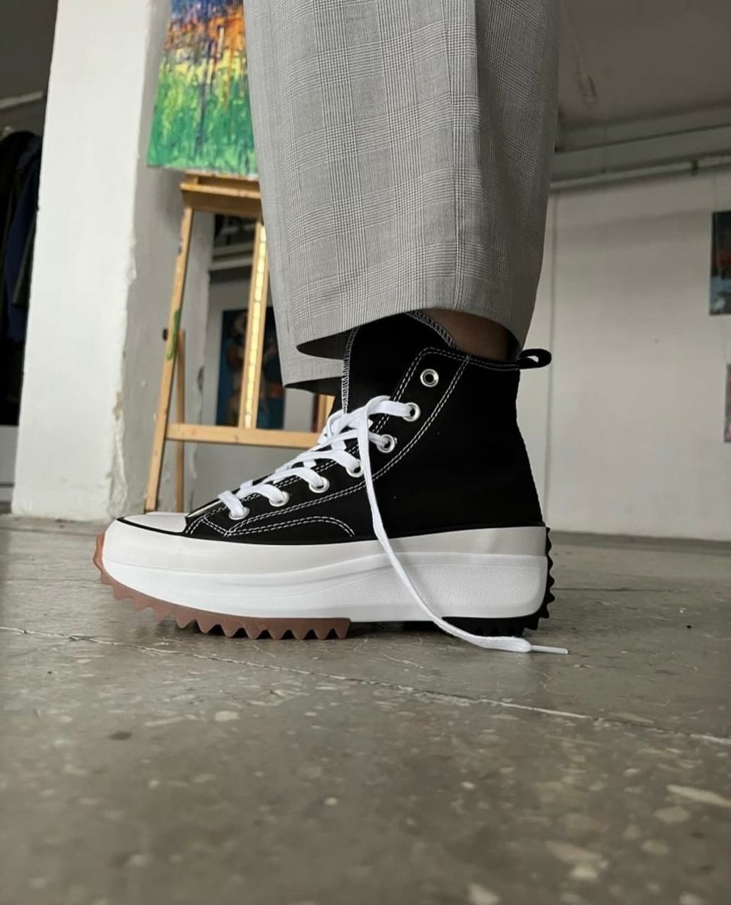 кроссовки converse run star hike,конверсы run star hike high top,высокие кеды на платформе converse,женские кеды converse run star hike,кеды converse run star hike