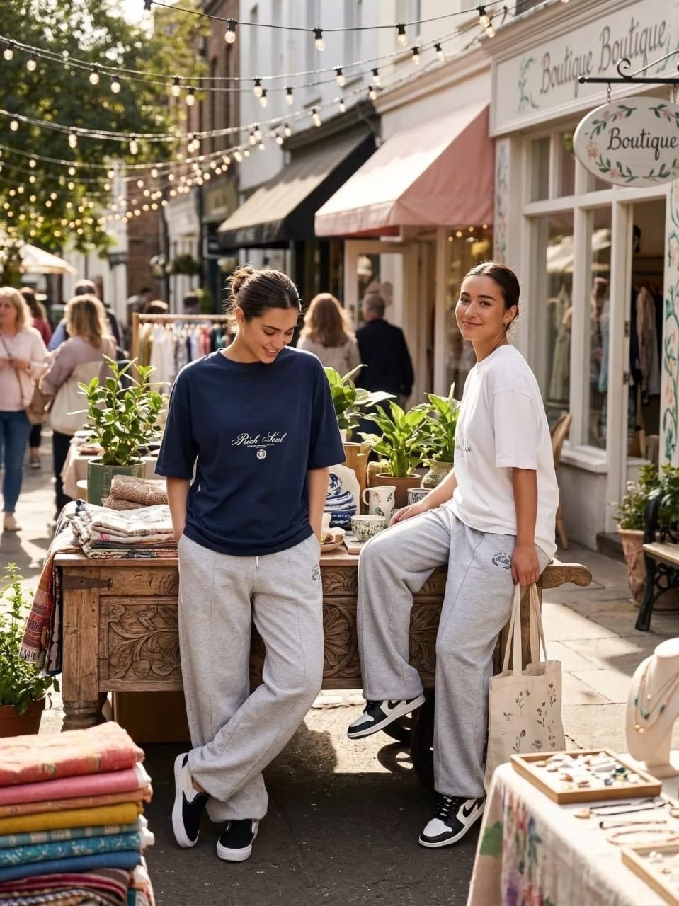 костюм оверсайз,футболки женская оверсайз,свитшот и брюки,стильные наряды