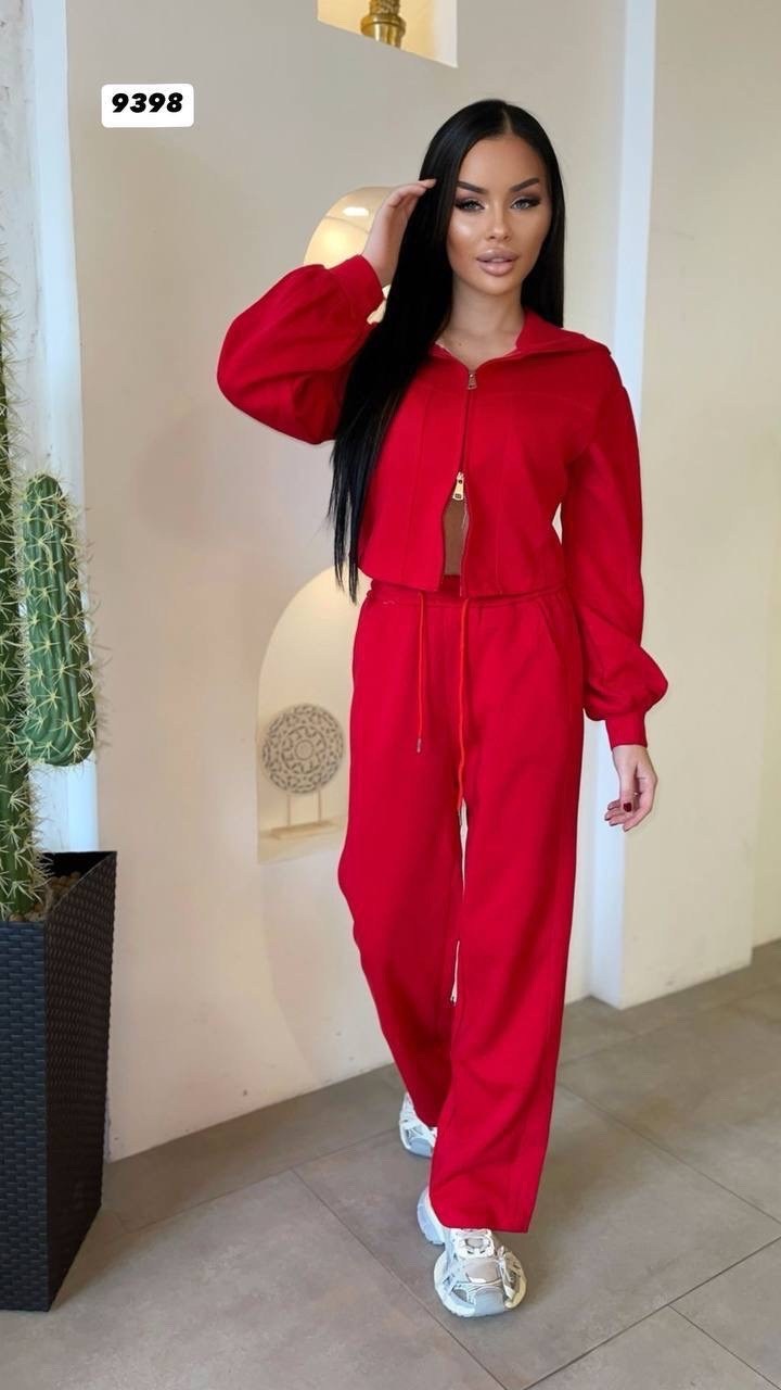 весенний костюм с широкими штанами и кофтой на замке,костюм спортивный женский,костюм спортивный,женский костюм,костюм с широкими штанами