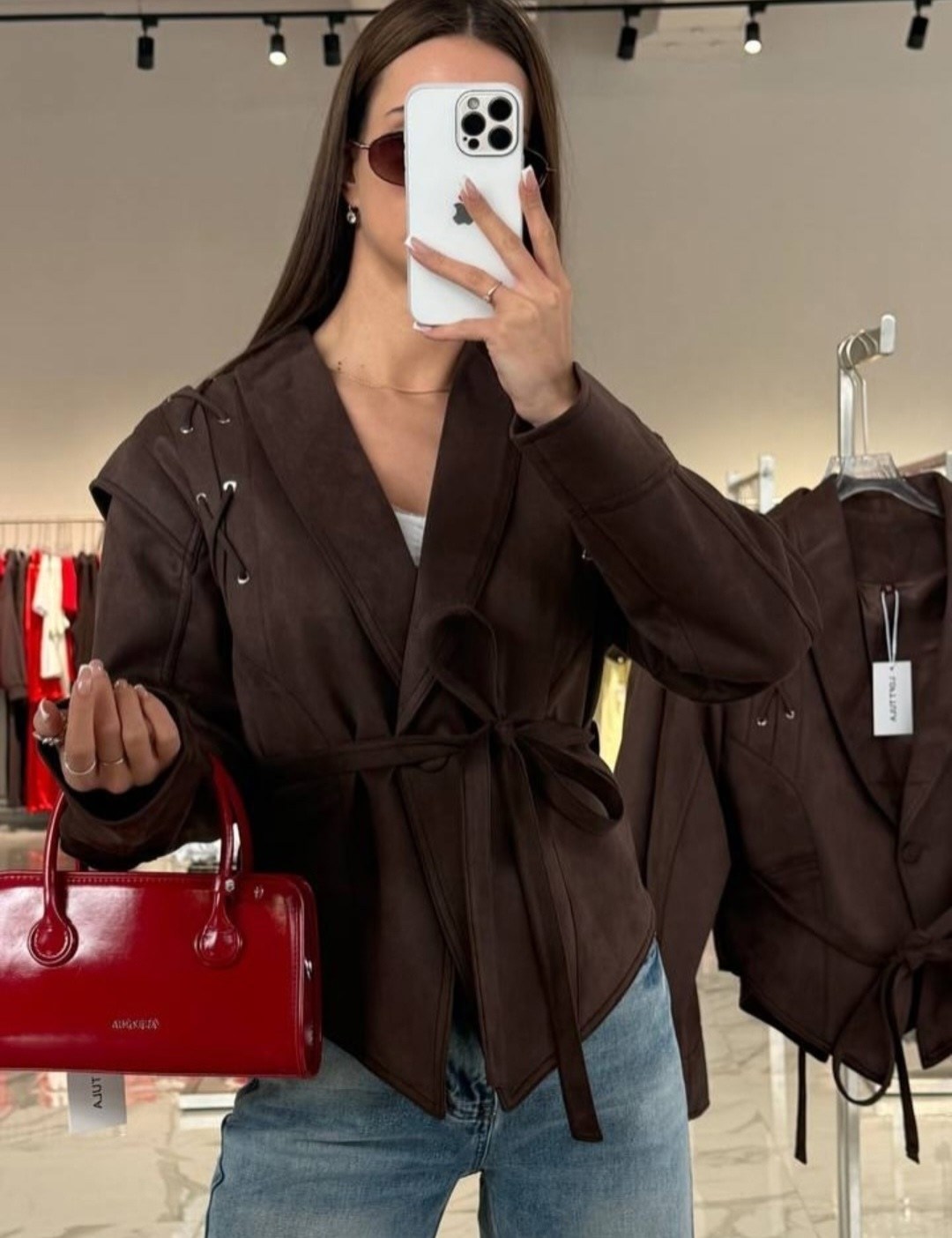 замшевая куртка,куртка замшевая жакет премиум line xz 325217125,куртка замшевая женская,замшевая куртка с поясом,женский замшевый пиджак kusahiki