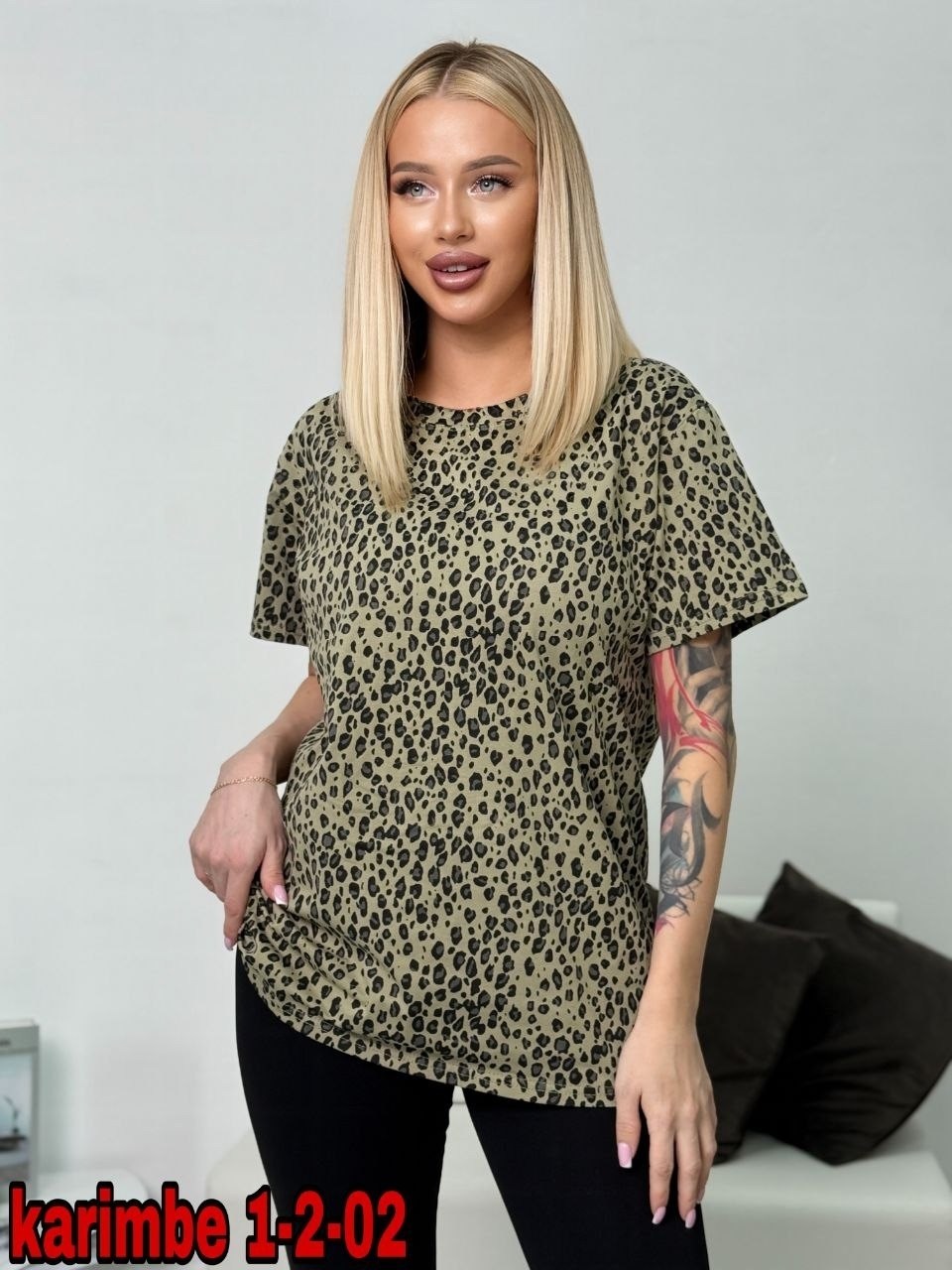 женская футболка,футболка женская 6506 "леопард",футболки женская оверсайз,футболка с леопардовым принтом,женские футболки с принтом