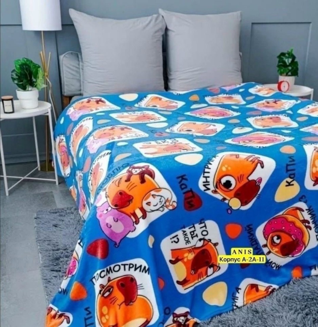 плед с принтом космос,плед велсофт инопланетяне двуспальный 180х200,плед космос,плед детский,плед велсофт