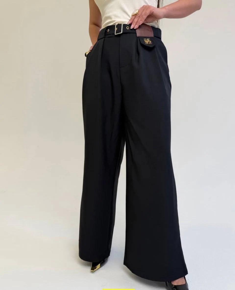 брюки палаццо,брюки палаццо женские,модные брюки,брюки emberens,женские бежевые брюки-палаццо с завышенной талией modal n