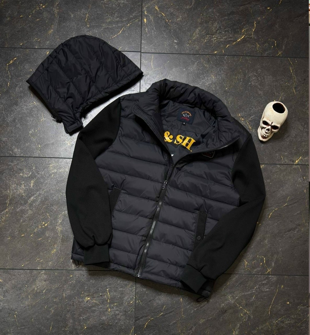 пауль шарк куртка с вязаными рукавами,куртка paul shark мужская,куртка пауль шарк теплая короткая с капюшоном paul&shark,куртка демисезонная,куртка