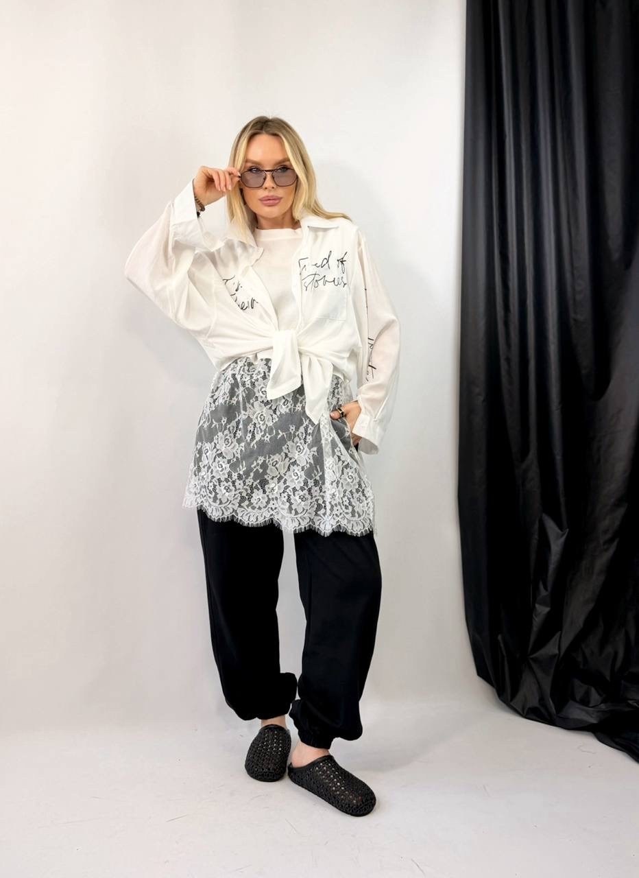 рубашка с кружевом,стильная блузка,женская кофта,стильная рубашка,кружевная рубашка