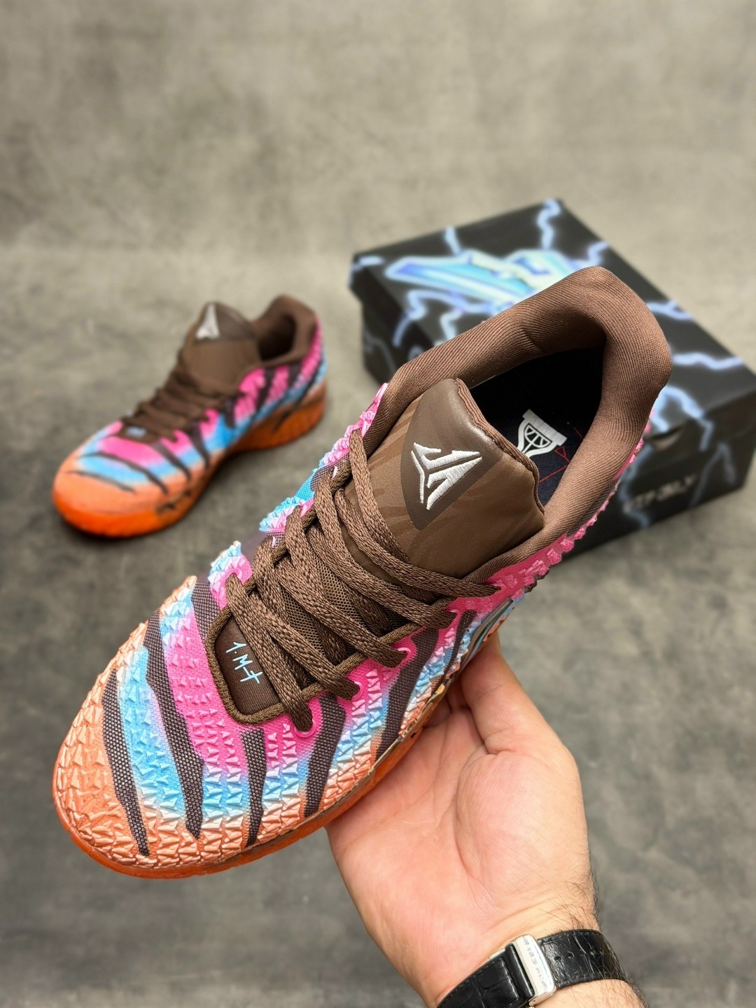 баскетбольные кроссовки,кроссовки,мужская спортивная  для баскетбола,разноцветные кроссовки,ja 3 by you custom basketball shoes nike