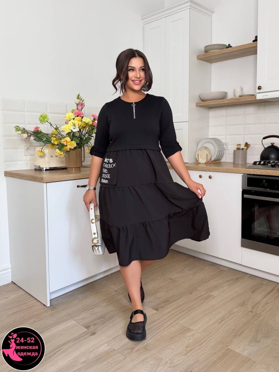 платье,платье женское,платья для полных,повседневные платья,платье черное