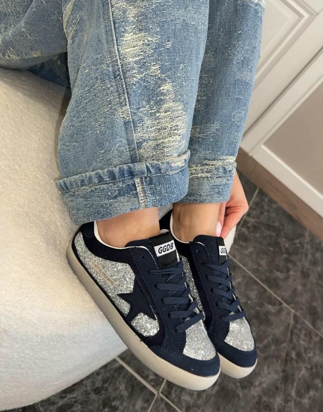 кеды golden goose,,кроссовки super-star с блестками golden goose черный,кеды голден гус,кеды кроссовки