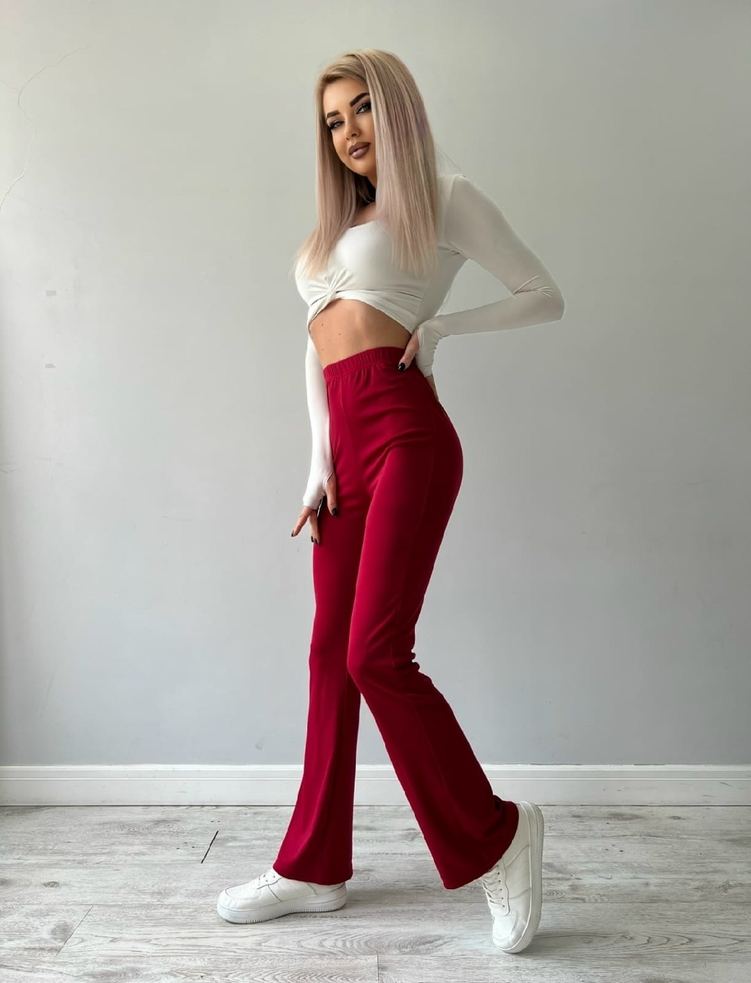 брюки женские,красные брюки клеш,клеш брюки,женские брюки клеш,брюки с высокой талией