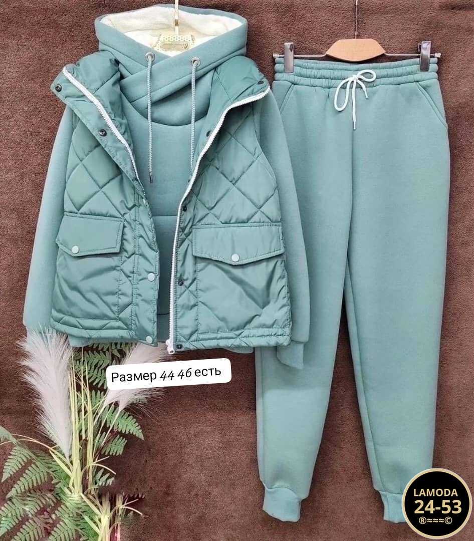 cпортивный костюм женский теплый,костюм тройка женский,костюм женский спортивный тройка с жилетом утепленный,теплый костюм,костюм на флисе