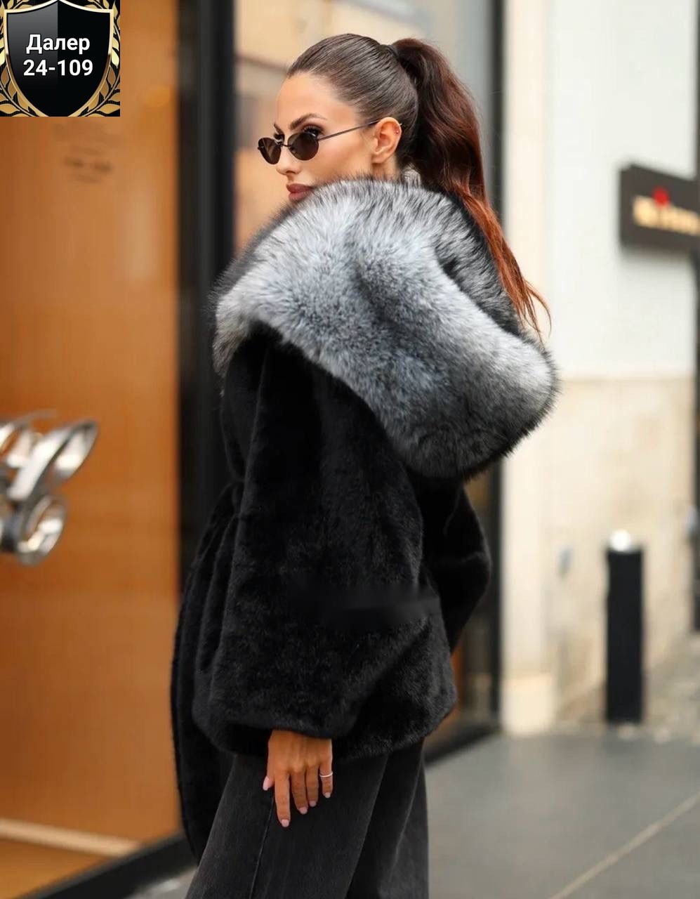 норковая шуба автоледи графит,шуба искусственная женская,шубы женские,шуба из высококачественного меха,норковая шуба с капюшоном
