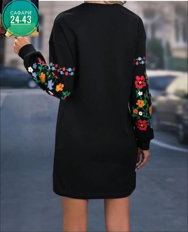 платье ткань трикотаж,платье в двух расцветка ткань: трикотаж,трикотажные женские платья,платье с вышитыми рукавами,платье в одном цвет ткань трикотаж