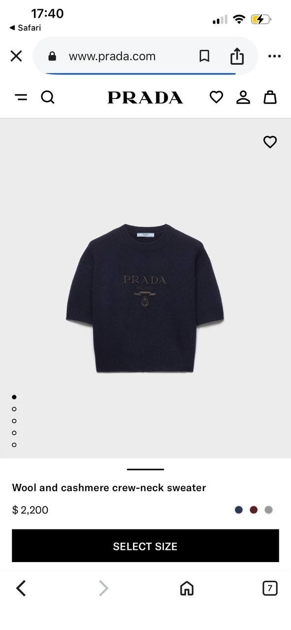 свитер prada,женская кофта,кофта прада,prada свитер оригинал,укороченый свитер prada