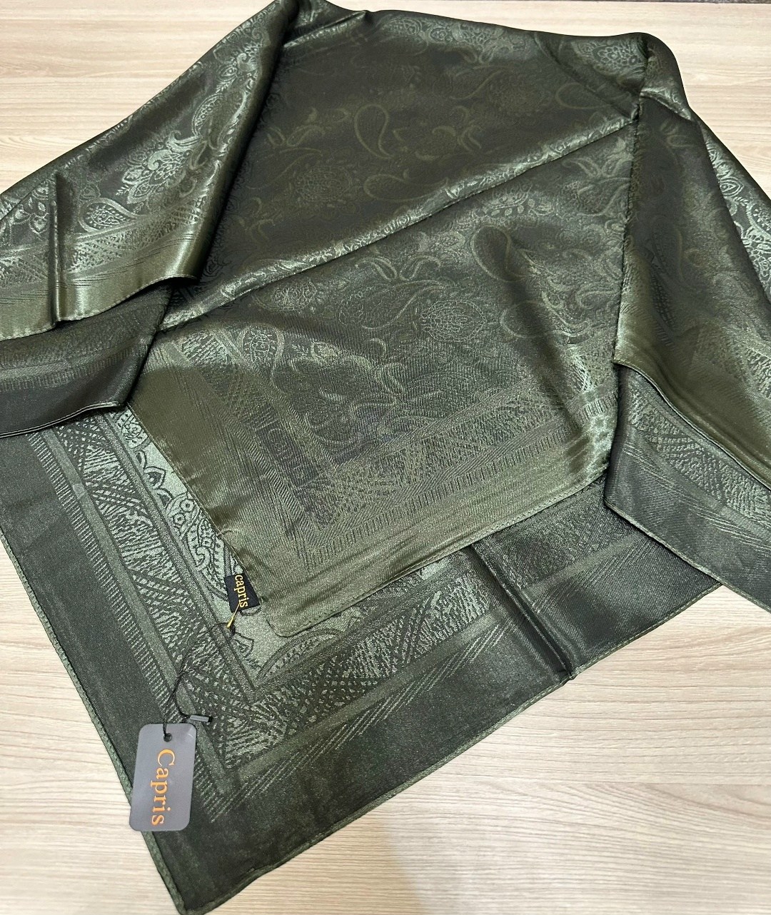 платок атласный,палантин женские,палантин,шарфы и платки,палантин коричневый