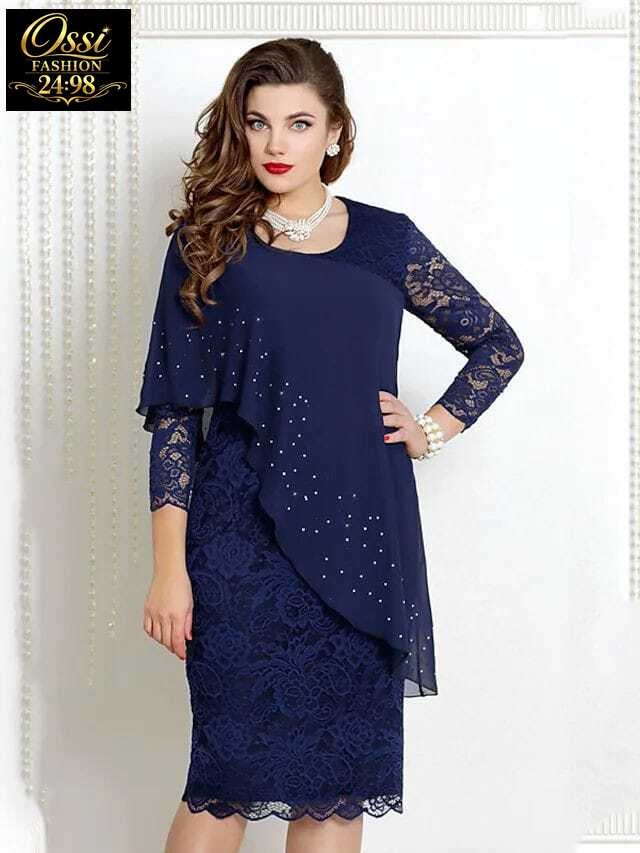 платье vittoria queen,женское платье больших размеров,нарядное платье,платье vittoria queen 1313/4 василек,платье с гипюром для полных женщин