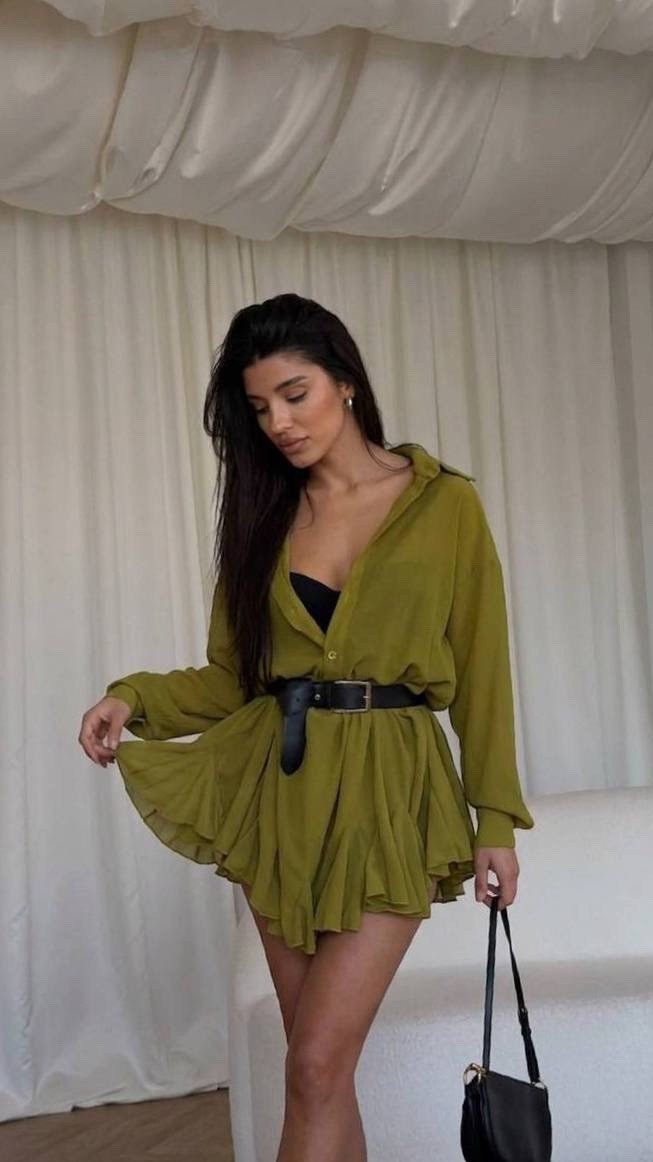 костюм летний юбка и блузка с воланами муслиновая herstyle 326251308,модная блузка,повседневный костюм,